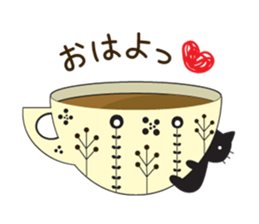 Black cat of ayuco North European ver sticker #9164792