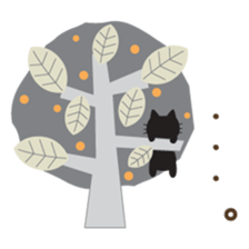 Black cat of ayuco North European ver sticker #9164826