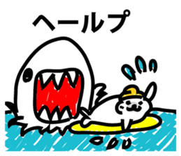 Princess seal on the beach sticker #9165019