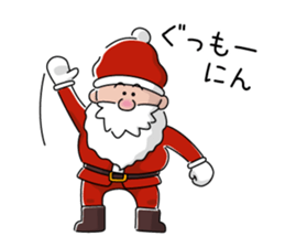 Santa and pleasant fellow sticker #9165272