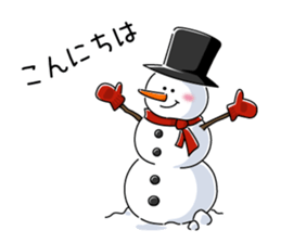 Santa and pleasant fellow sticker #9165273