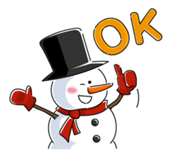 Santa and pleasant fellow sticker #9165279