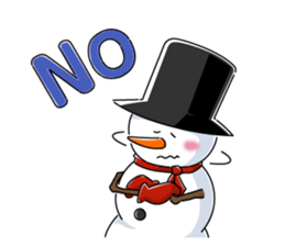 Santa and pleasant fellow sticker #9165280