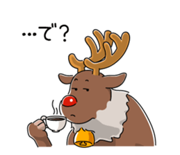 Santa and pleasant fellow sticker #9165281