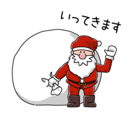 Santa and pleasant fellow sticker #9165284