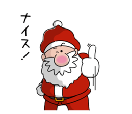 Santa and pleasant fellow sticker #9165289