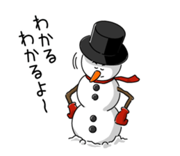 Santa and pleasant fellow sticker #9165290