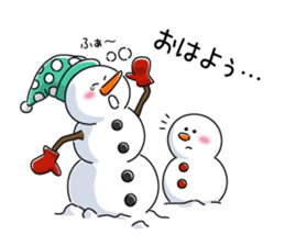 Santa and pleasant fellow sticker #9165293