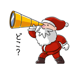 Santa and pleasant fellow sticker #9165300