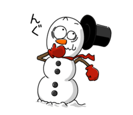 Santa and pleasant fellow sticker #9165301