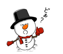 Santa and pleasant fellow sticker #9165304