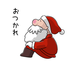 Santa and pleasant fellow sticker #9165305