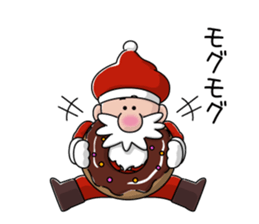 Santa and pleasant fellow sticker #9165306