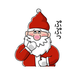 Santa and pleasant fellow sticker #9165307