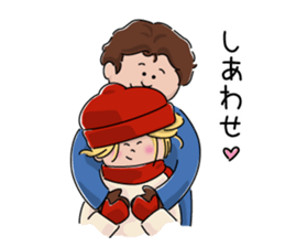 Santa and pleasant fellow sticker #9165309