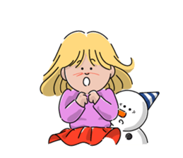 Santa and pleasant fellow sticker #9165311