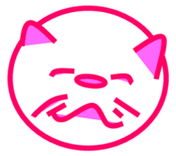The feeling of a cat was made a Sticker. sticker #9165592