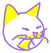 The feeling of a cat was made a Sticker. sticker #9165601