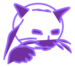 The feeling of a cat was made a Sticker. sticker #9165602