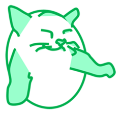 The feeling of a cat was made a Sticker. sticker #9165603