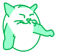 The feeling of a cat was made a Sticker. sticker #9165603