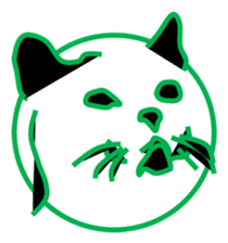 The feeling of a cat was made a Sticker. sticker #9165605