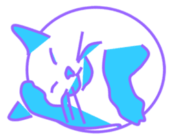 The feeling of a cat was made a Sticker. sticker #9165606