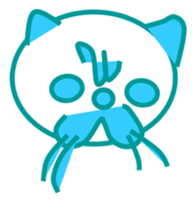 The feeling of a cat was made a Sticker. sticker #9165614