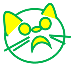 The feeling of a cat was made a Sticker. sticker #9165615