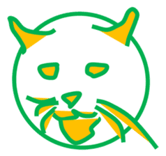 The feeling of a cat was made a Sticker. sticker #9165617