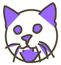 The feeling of a cat was made a Sticker. sticker #9165621
