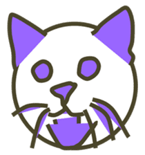 The feeling of a cat was made a Sticker. sticker #9165621