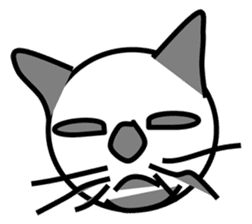 The feeling of a cat was made a Sticker. sticker #9165628
