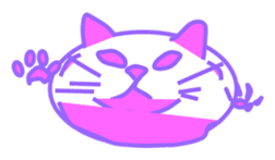 The feeling of a cat was made a Sticker. sticker #9165631