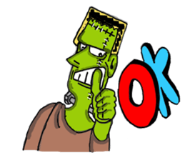 She of Frankenstein is a mummy sticker #9166395