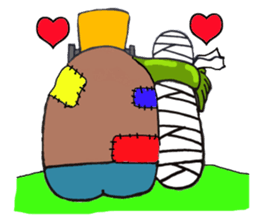 She of Frankenstein is a mummy sticker #9166410