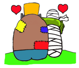 She of Frankenstein is a mummy sticker #9166410