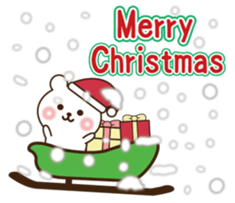 Merry Christmas &Happy New year Bear sticker #9166512