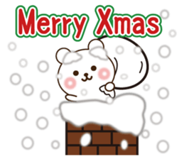 Merry Christmas &Happy New year Bear sticker #9166514