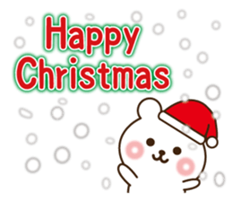 Merry Christmas &Happy New year Bear sticker #9166516