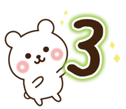 Merry Christmas &Happy New year Bear sticker #9166537