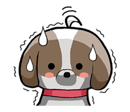 Cool Shih Tzu dog, Ponta. sticker #9166596