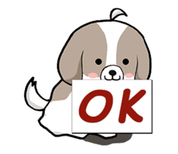 Cool Shih Tzu dog, Ponta. sticker #9166608