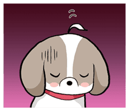 Cool Shih Tzu dog, Ponta. sticker #9166614