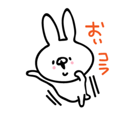 Rabbit in conversation sticker #9166731