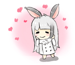 BiBi rabbit girl sticker #9168114