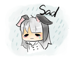 BiBi rabbit girl sticker #9168115
