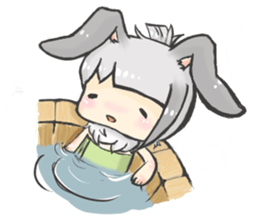 BiBi rabbit girl sticker #9168120