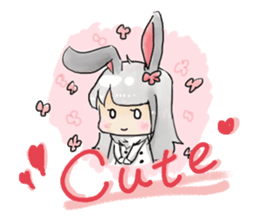 BiBi rabbit girl sticker #9168124