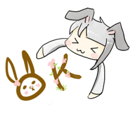 BiBi rabbit girl sticker #9168125